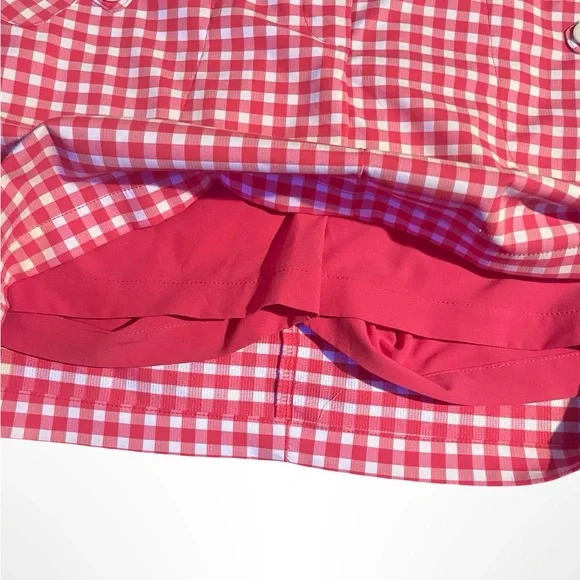 Nike pink and white gingham golf skirt/shorts. Dry fit size XL - Picture 3 of 3